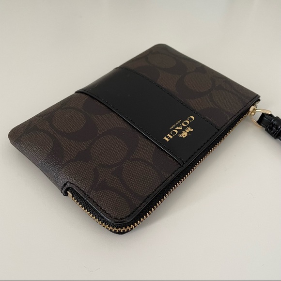 Coach Corner Zip Wristlet - Picture 3 of 5